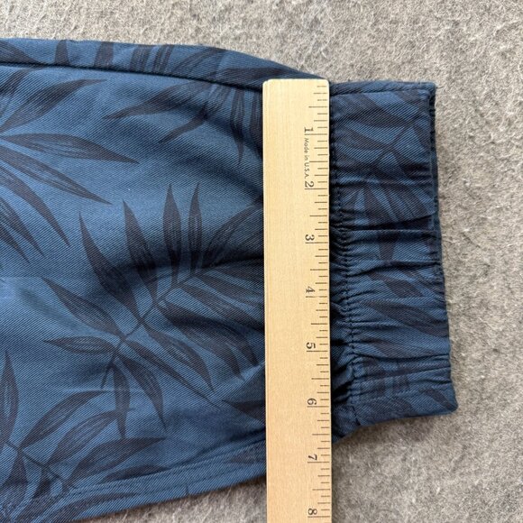 Orvis Jogger Men 2XL XXL Dark Blue Floral Tropical 28" Lyocell Tapered Casual - Picture 15 of 16